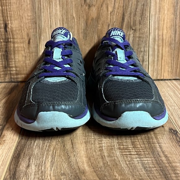 Nike Flex 2013 Womens Running Shoes Black Purple Blue 580441 017 EUC Size 5.5 - Picture 4 of 8